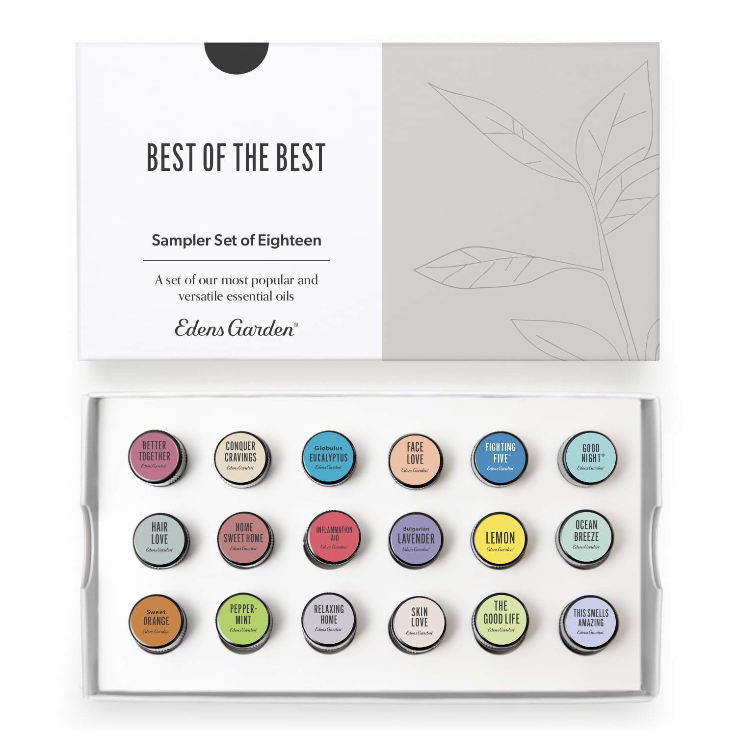 Edens Garden Best of the Best sampler bottle pour, ideal for easy diffusion at home