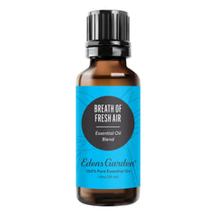 Edens Garden Breath of Fresh Air bottle pour with citrus aroma for a refreshing space.