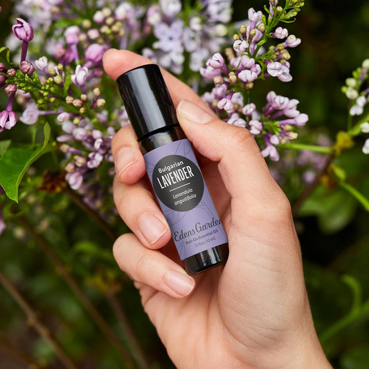 Edens Garden Breathe Easier roll-on bottle ready for on-the-go refresh.