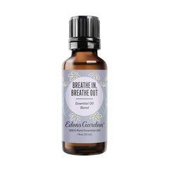 Edens Garden Breathe In Breathe Out bottle for calming spaces