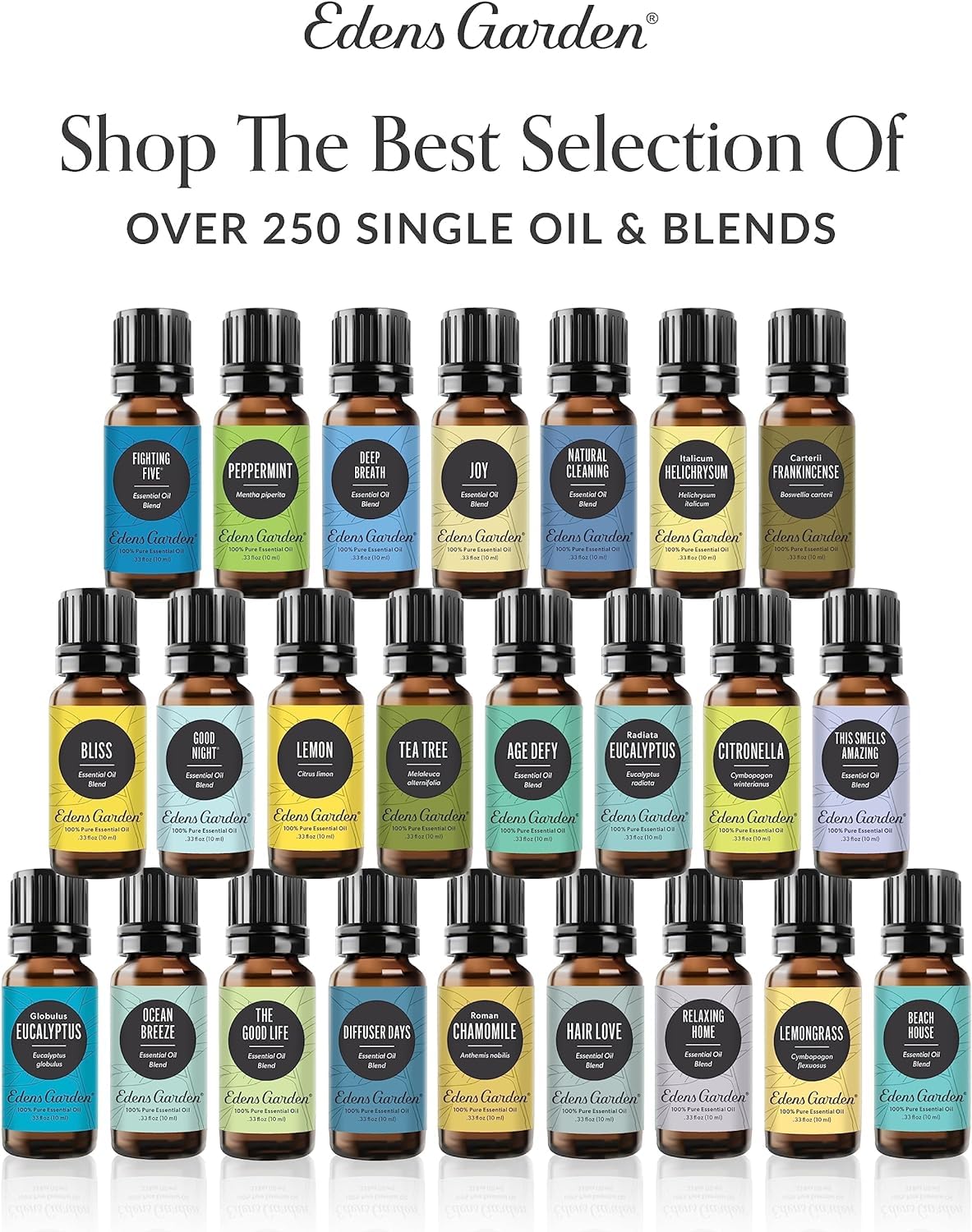 Edens Garden Camphor essential oil promotes a fresh-room environment when used.