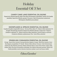 Edens Garden Christmas blends 3-pack in use shows effortless seasonal aroma diffusion