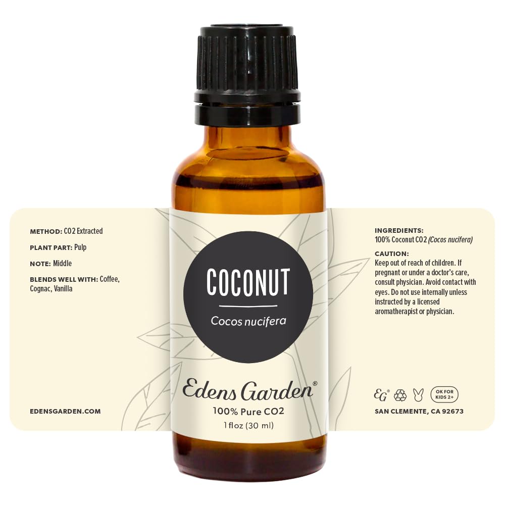 Edens Garden Coconut CO2 Essential Oil aromatherapists assist usage guidance