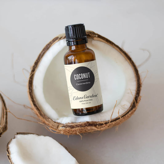 Edens Garden Coconut CO2 Essential Oil diffuser aroma evokes island serenity