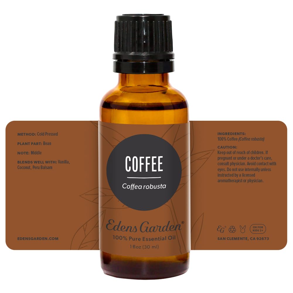 Edens Garden Coffee Essential Oil inspires trusted aromatherapy sessions