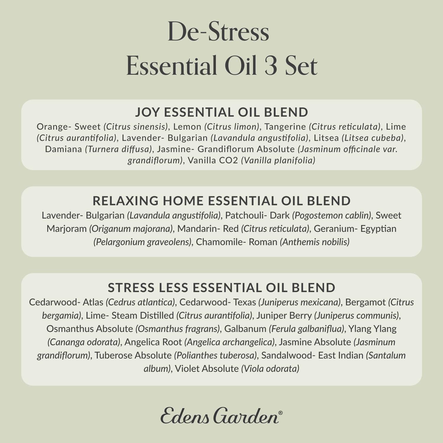 Edens Garden dark glass bottle protects oils from light exposure.