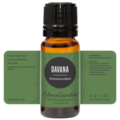 Edens Garden Davana with licensed aromatherapists for guidance.
