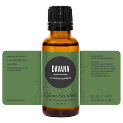 Edens Garden Davana diffuser-ready bottle, perfect for creating exotic ambient scents.