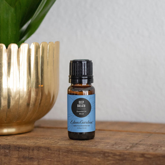 Edens Garden Deep Breath diffuser ready for uplifting aromatherapy sessions