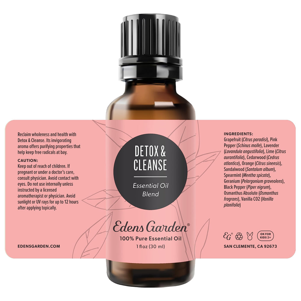 Skin care application visualization with Edens Garden Detox & Cleanse