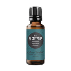 Edens Garden Eucalyptus Blue oil bottle ready for diffusion