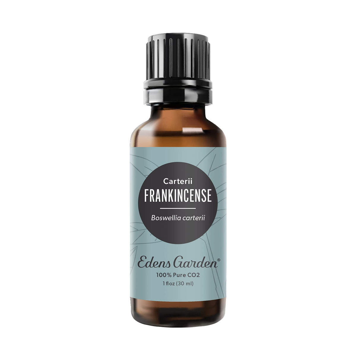 Edens Garden Frankincense CO2 bottle for diffusers and skin benefits.