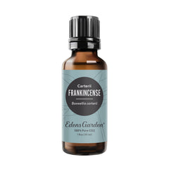 Edens Garden Frankincense CO2 bottle for diffusers and skin benefits.