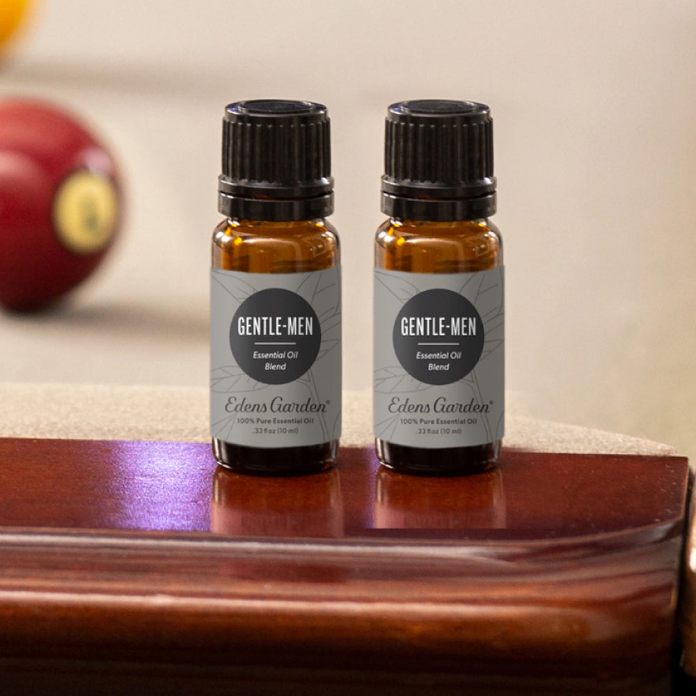 Edens Garden Gentle-Men dropper image highlights easy, precise diffuser blends