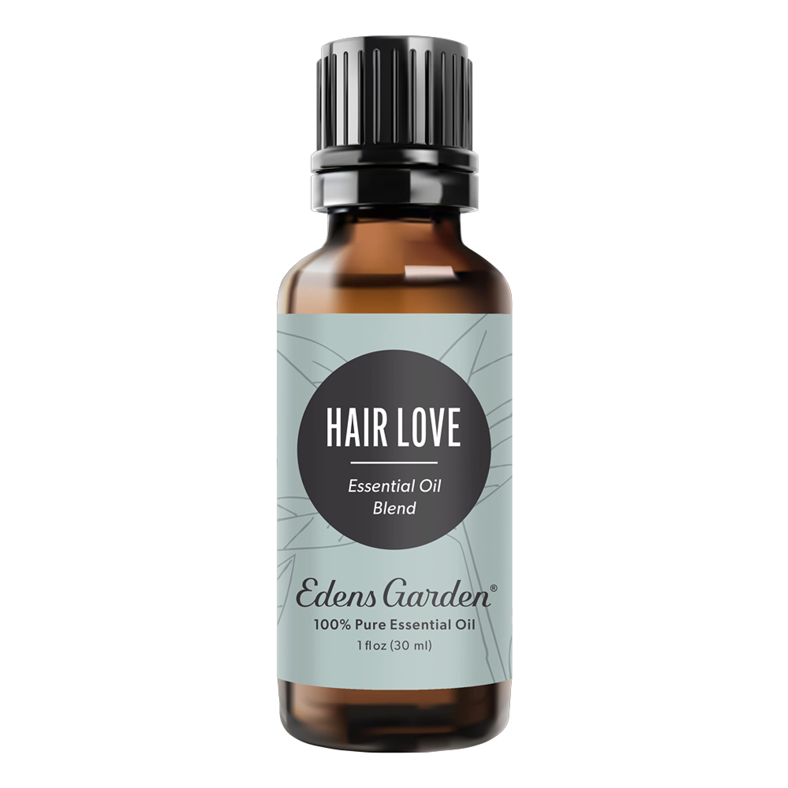 Edens Garden Hair Love bottle front view, calming aroma for daily care.