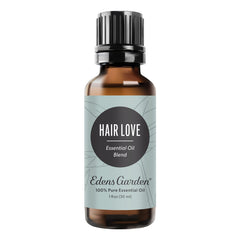 Edens Garden Hair Love bottle front view, calming aroma for daily care.