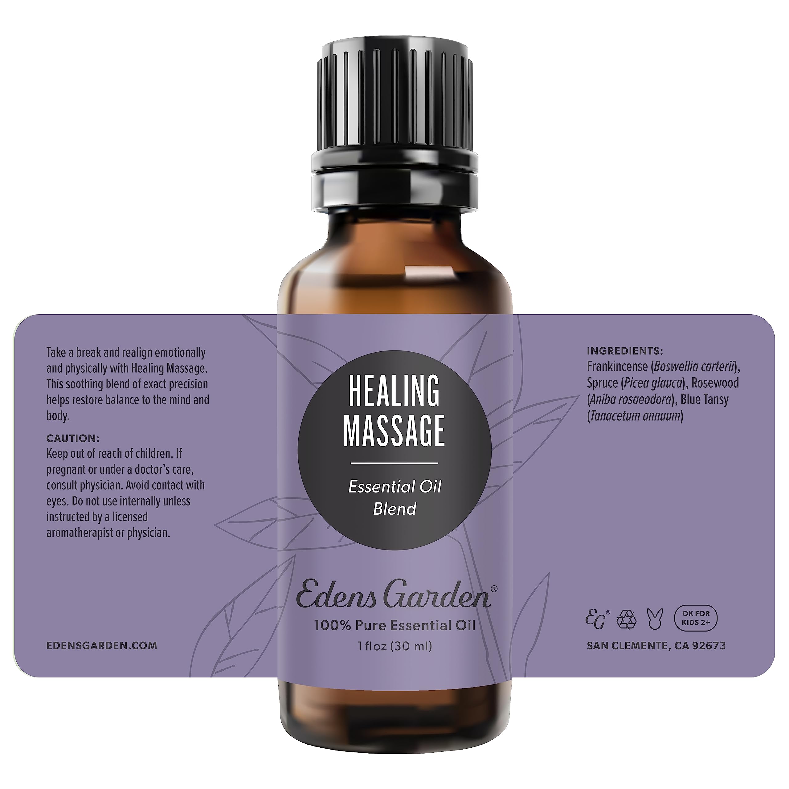 Licensed aromatherapists support your Edens Garden Healing Massage journey