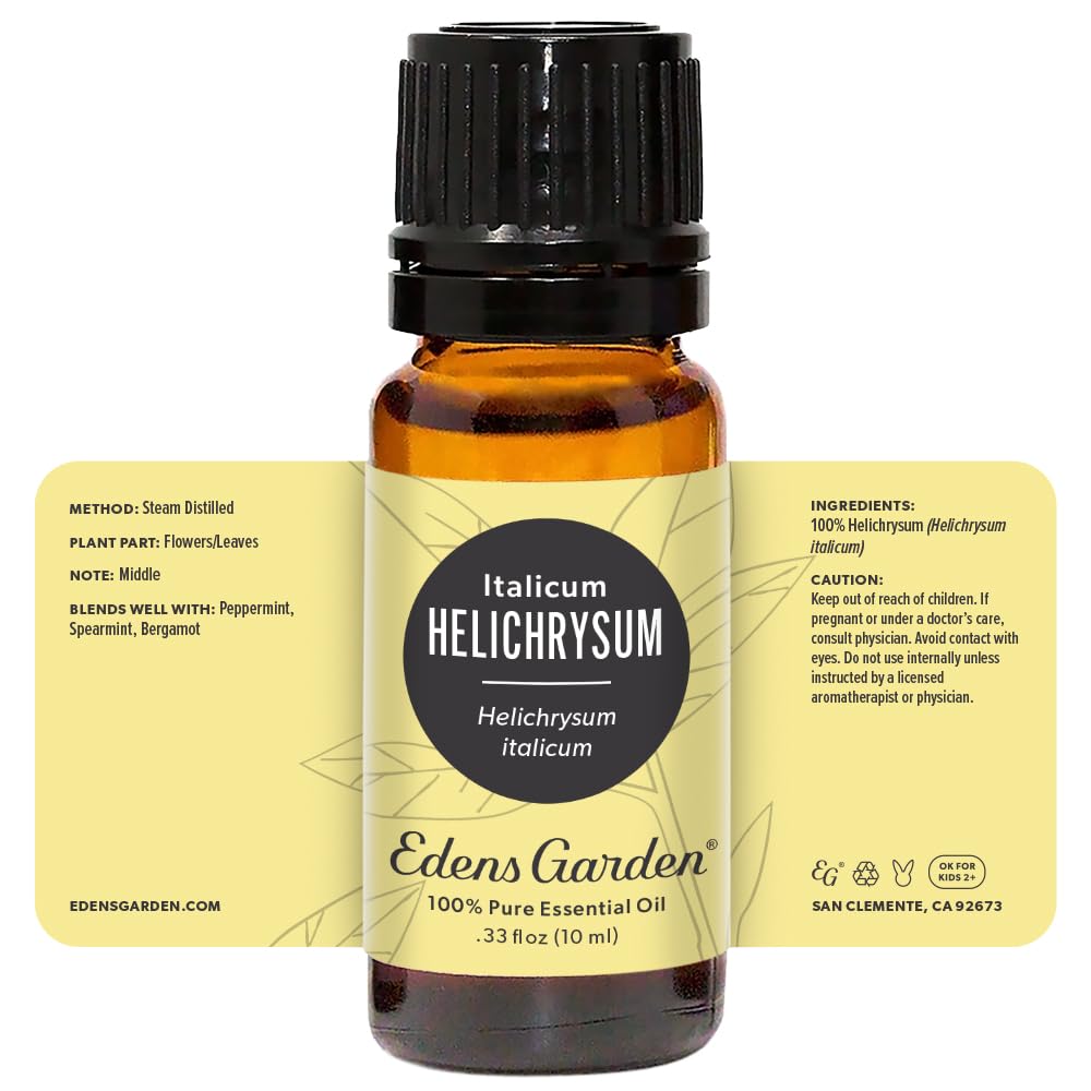 Edens Garden Helichrysum Italicum aromatherapy-session supports mindful moments.