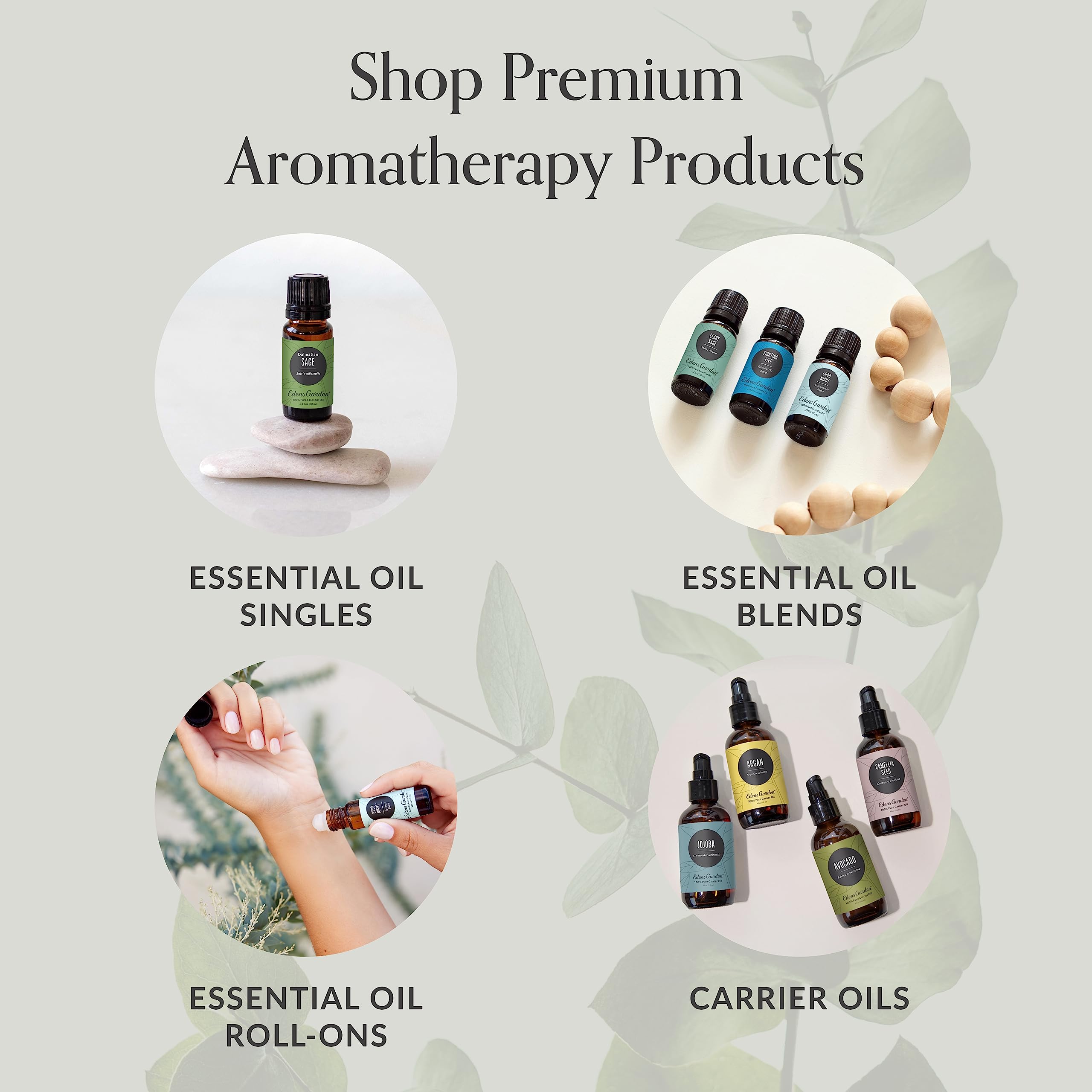 Edens Garden hemp oil suited for skin care routines and nourishing moisture.