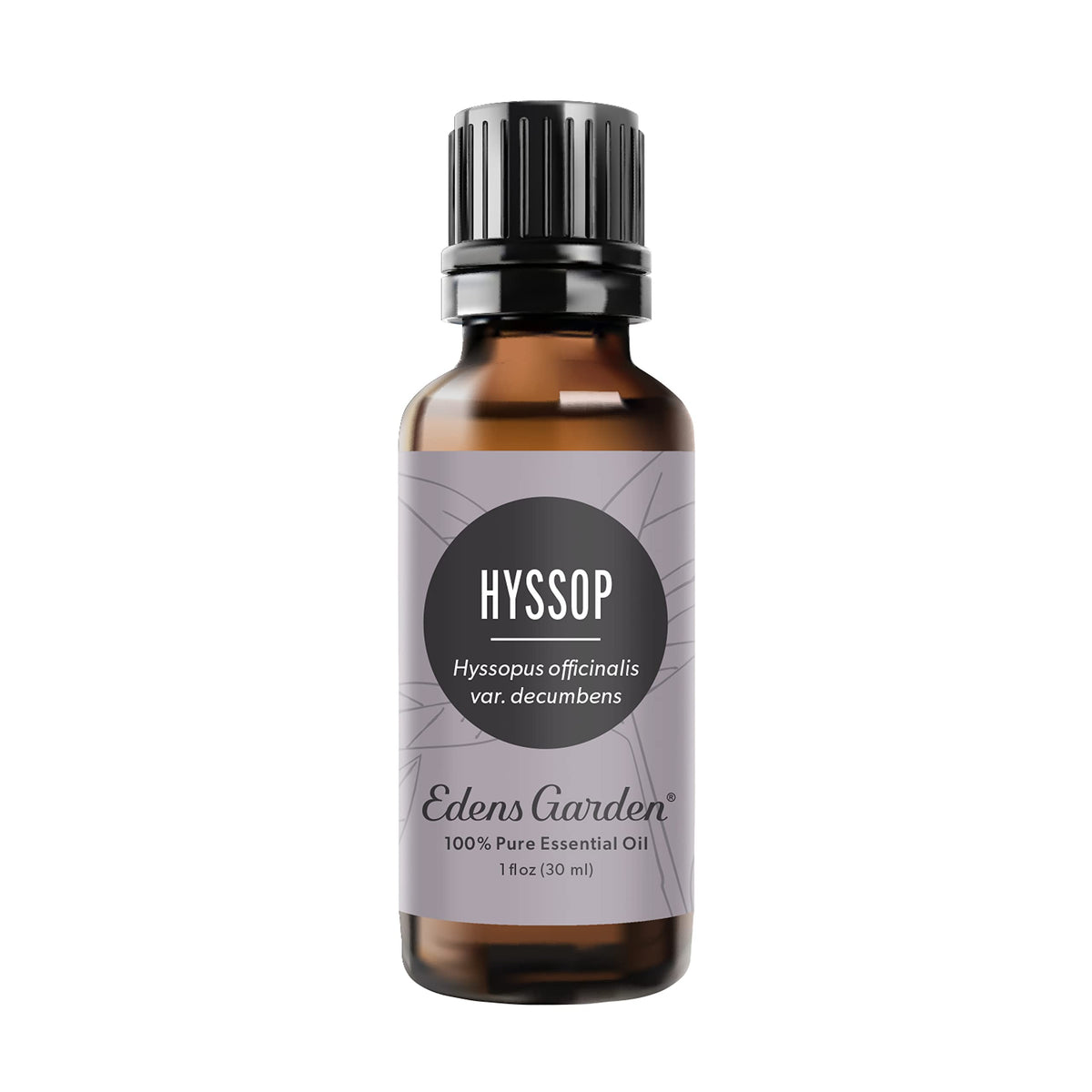 Edens Garden Hyssop oil bottle for pure aromatherapy and diffusion.