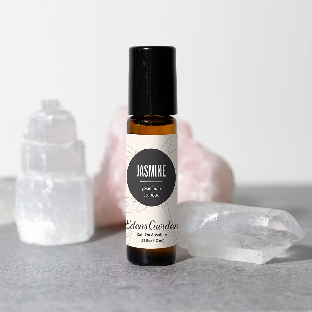 Edens Garden Jasmine Absolute fragrance diffusing for mood uplift.