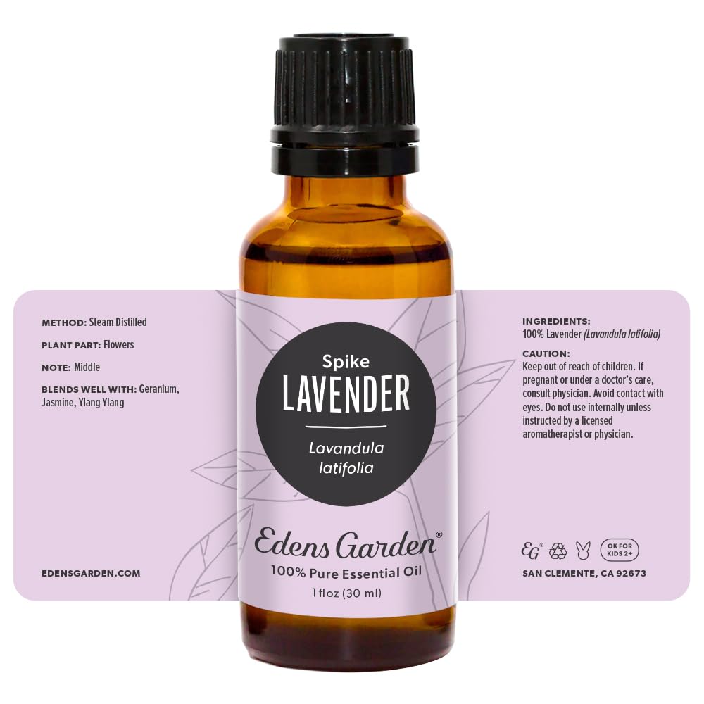 Edens Garden Lavender Spike packaging illustrates premium quality and value.