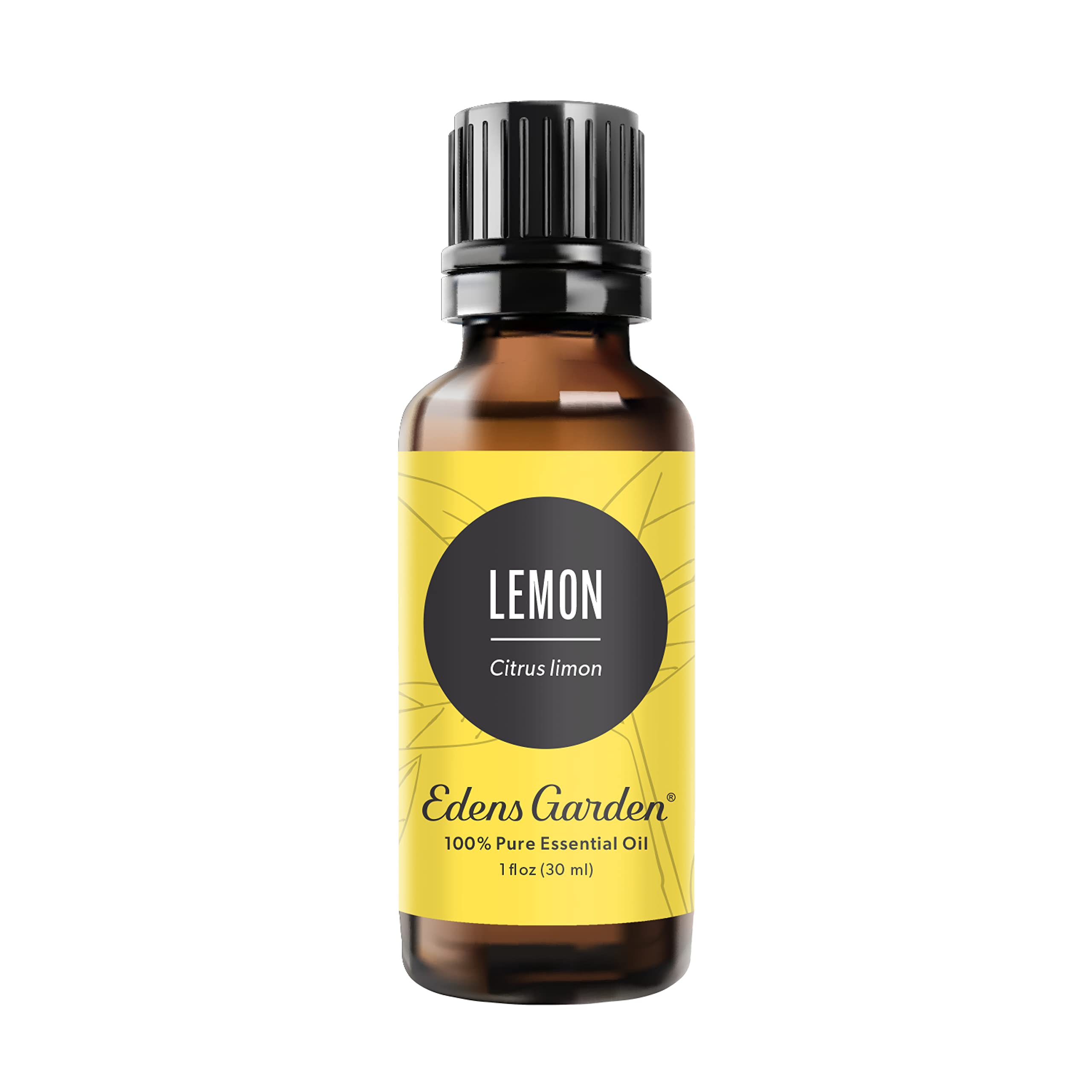 Edens Garden Lemon Essential Oil bottle for fresh citrus aroma in diffusers