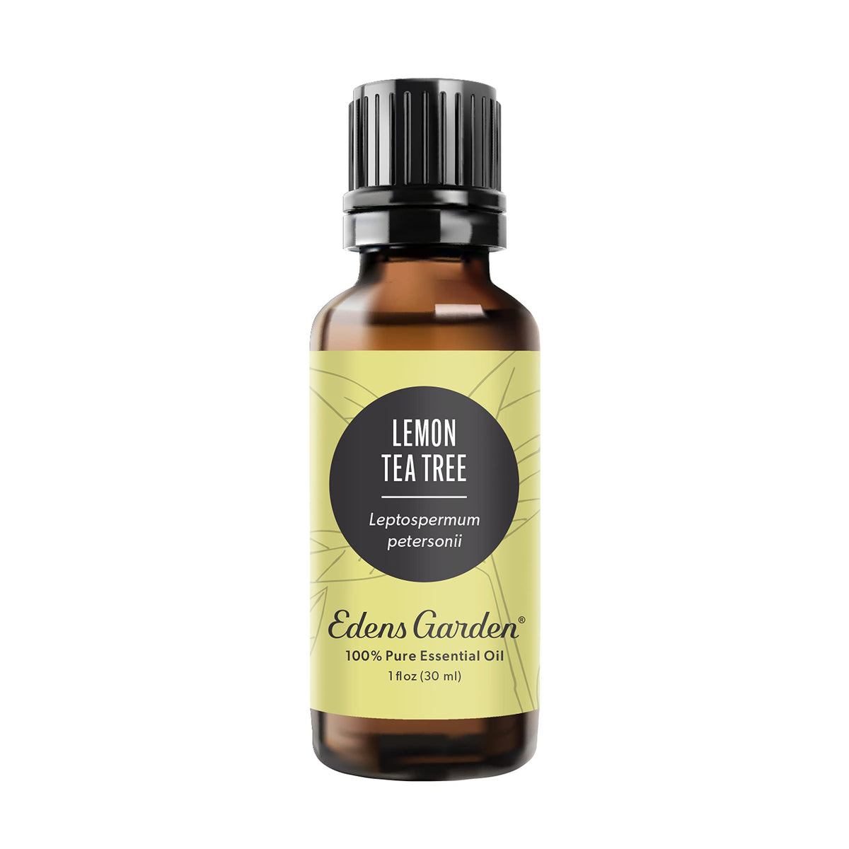 Edens Garden Lemon Tea Tree oil bottle ready for versatile aromatherapy at home.