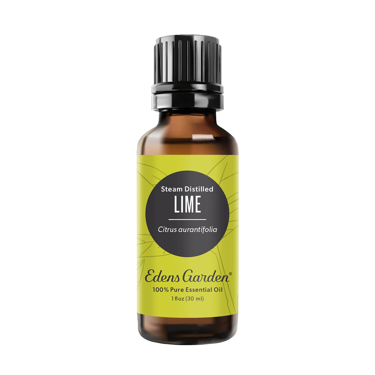 Edens Garden Lime steam distilled bottle ready to diffuse for a bright citrus aroma.
