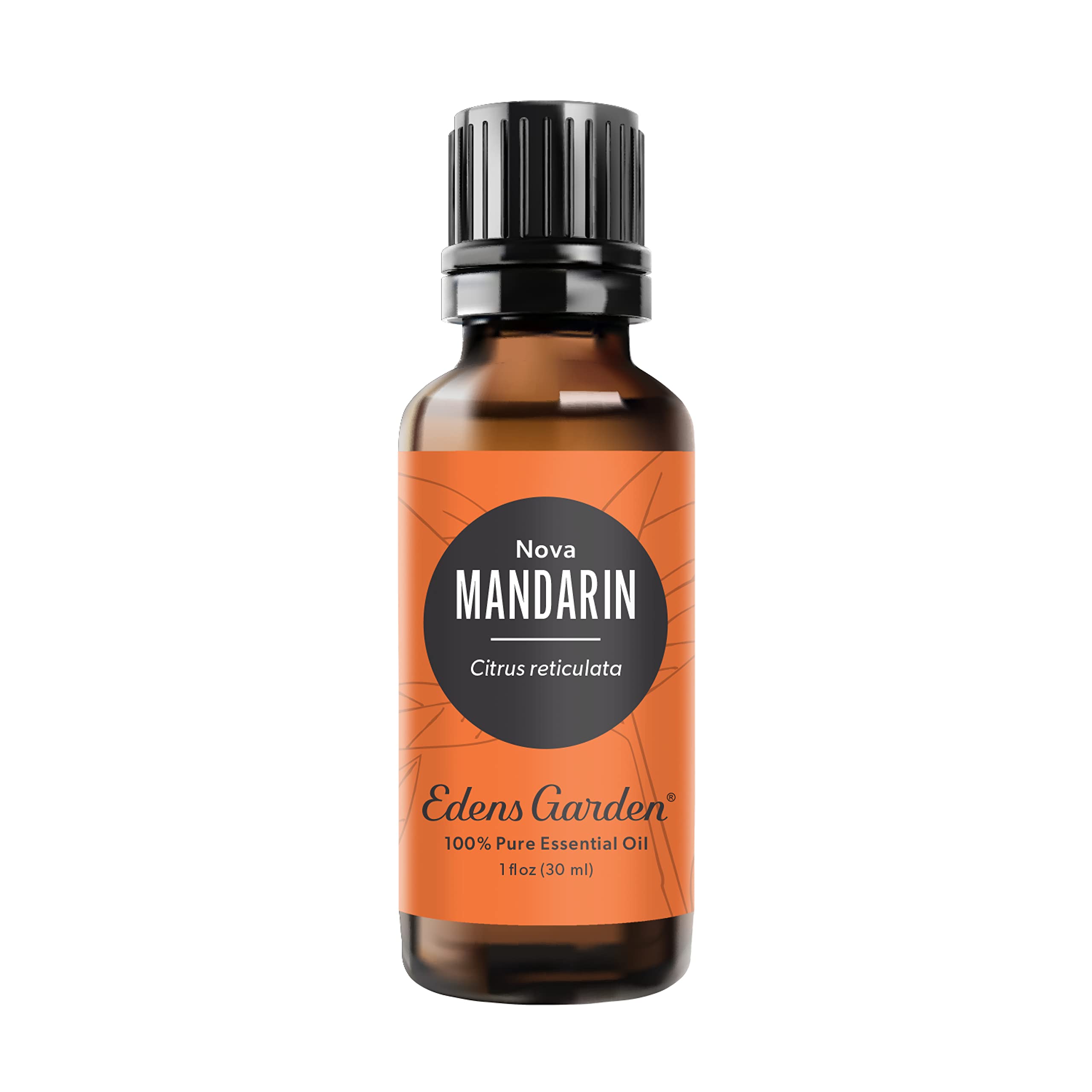 Edens Garden Mandarin Nova essential oil bottle ready for diffuser with bright citrus aroma