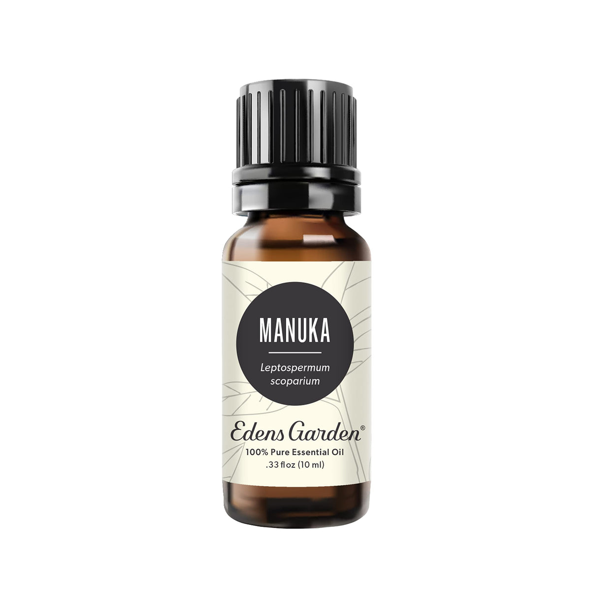 Edens Garden Manuka oil bottle front, ready for diffusion and skin care.