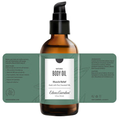 Edens Garden Muscle Relief storefront display invites discovery of premium essentials