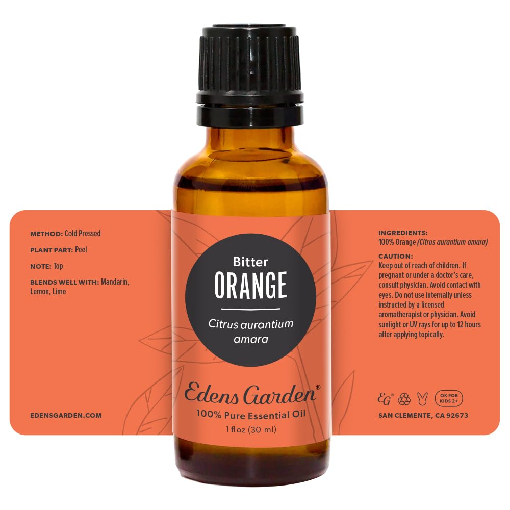 Edens Garden Orange-Bitter skincare image illustrating DIY skincare application.