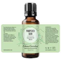 Edens Garden Pampered Skin packaging shot signaling premium quality.
