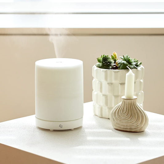 Edens Garden Pearl Diffuser white side view ideal for home or office spaces