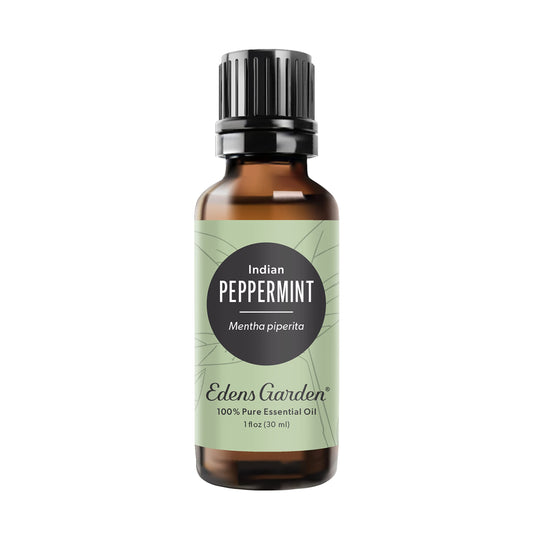 Edens Garden Peppermint Indian Essential Oil bottle for a crisp diffuser use