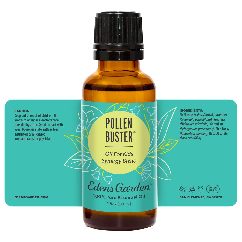 Edens Garden Pollen Buster fir needle note for forest-inspired calm.