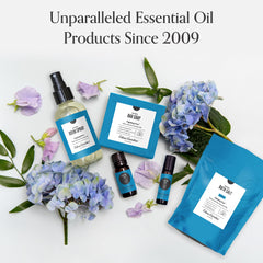 Edens Garden Rose Bergamot oil bottle ready for massage when diluted.