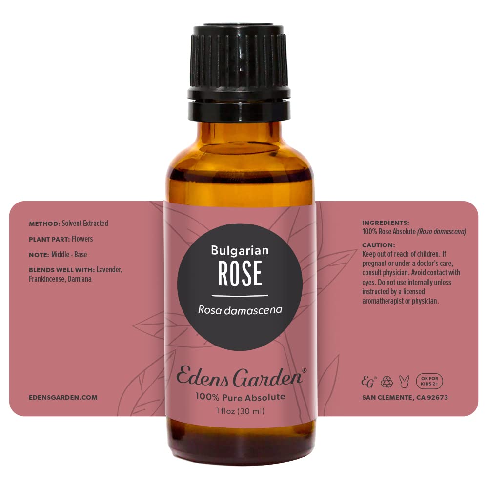 Edens Garden Rose Bulgarian Absolute blend-palette enables versatile fragrance layering.
