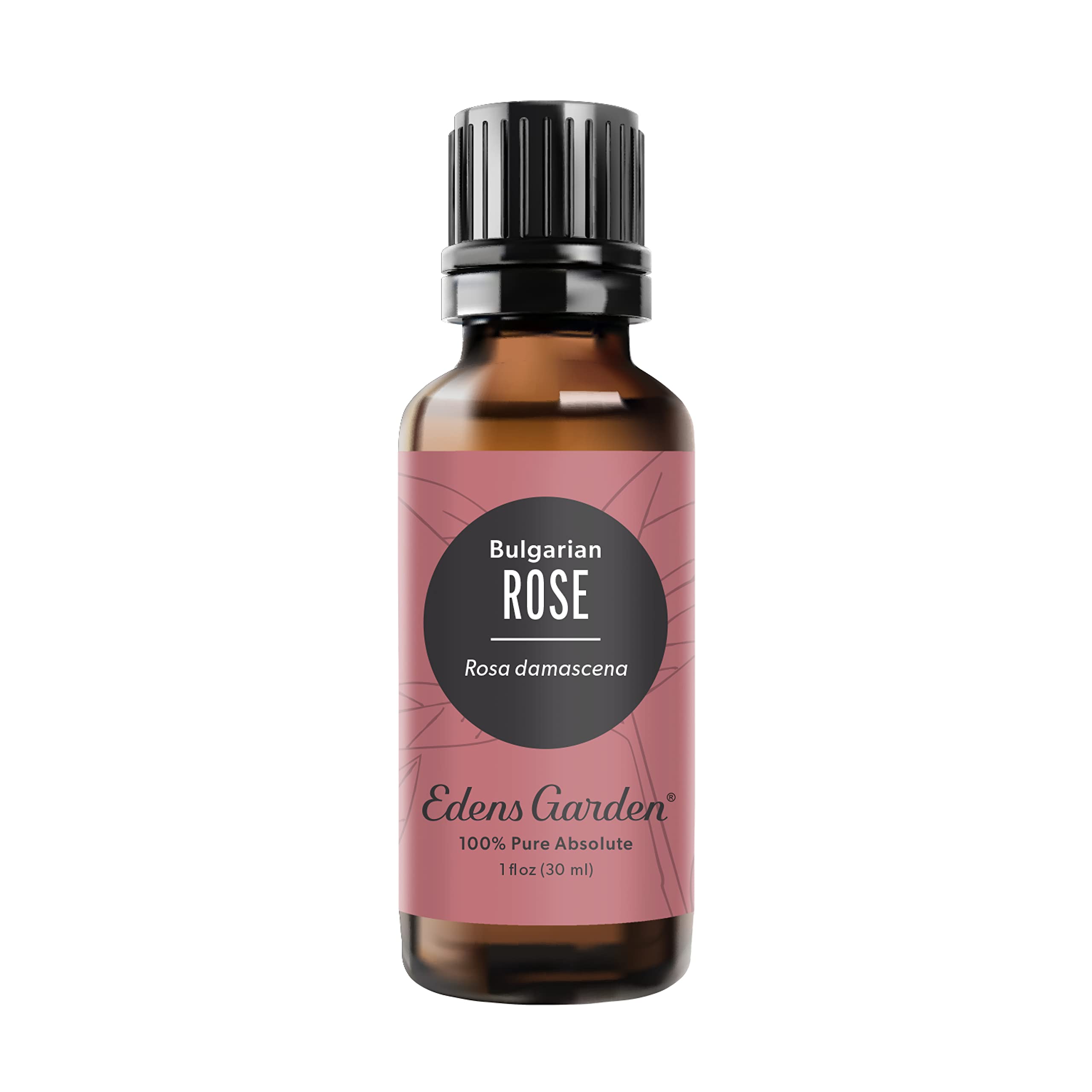 Edens Garden Rose Bulgarian Absolute bottle for calming aromatherapy and luxurious moments.