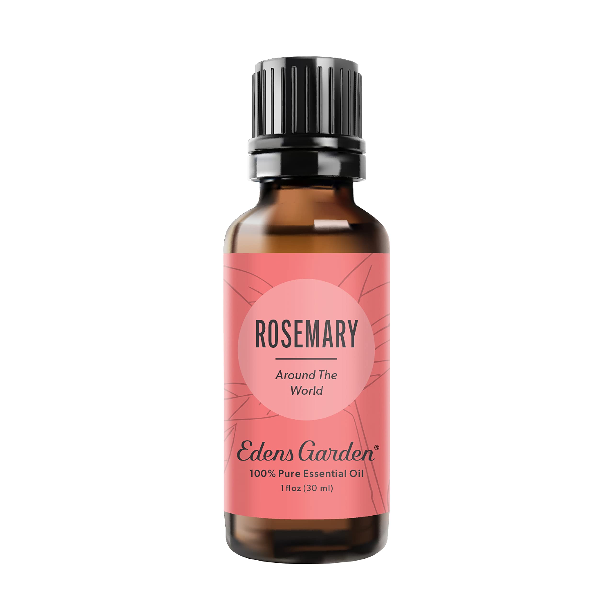 Edens Garden Rosemary Around The World essential oil bottle for diffusion and topical use.