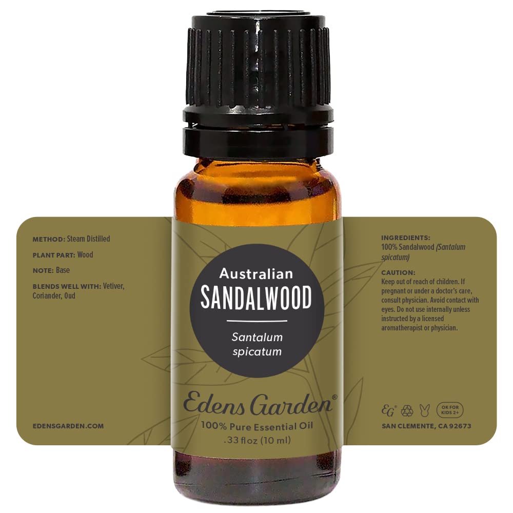 Edens Garden sandalwood oil fostering calm during meditation and self-care.