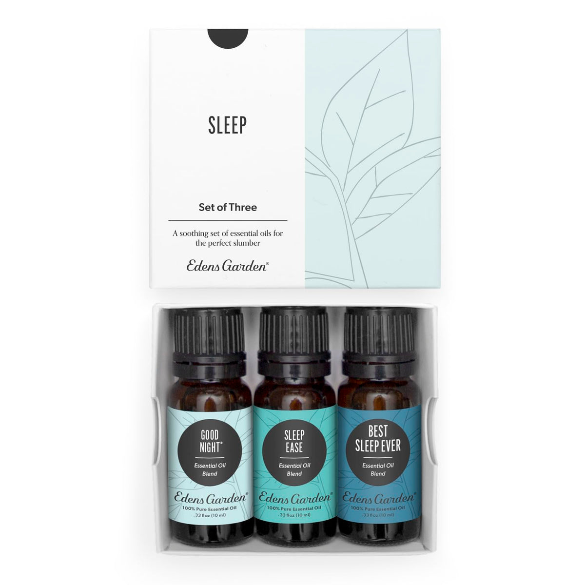 Edens Garden Sleep Best Sleep Ever bottle ready for diffuser to promote a calm bedtime.