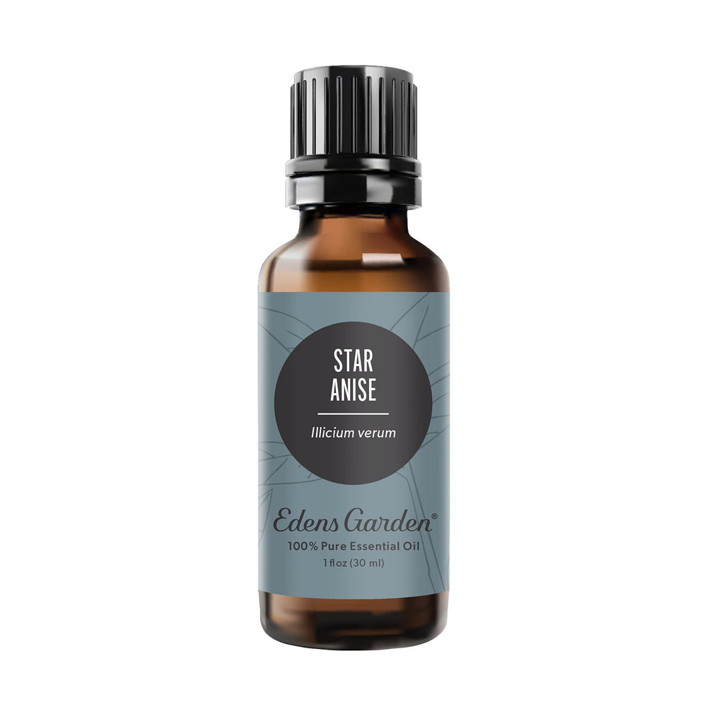 Edens Garden Star Anise oil bottle close-up for diffusers and blends