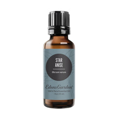 Edens Garden Star Anise oil bottle close-up for diffusers and blends