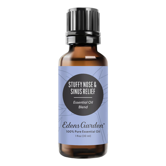 Edens Garden Stuffy Nose & Sinus Relief bottle for diffusion and aroma.