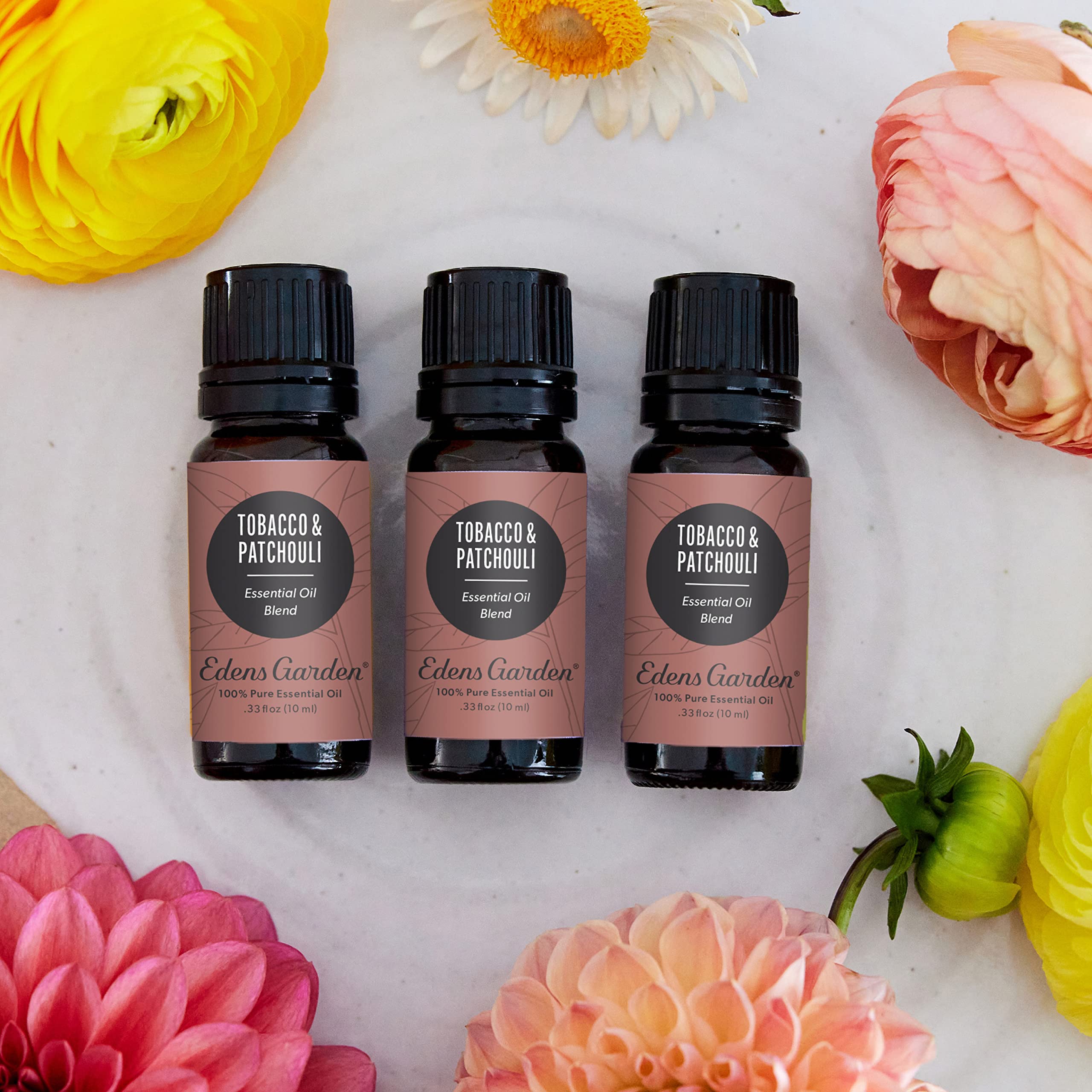 Edens Garden Tobacco Patchouli diffuser scene highlighting earthy scent and cozy atmosphere.