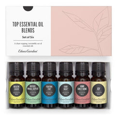 Edens Garden top blends six pack bottle front for diffuser use