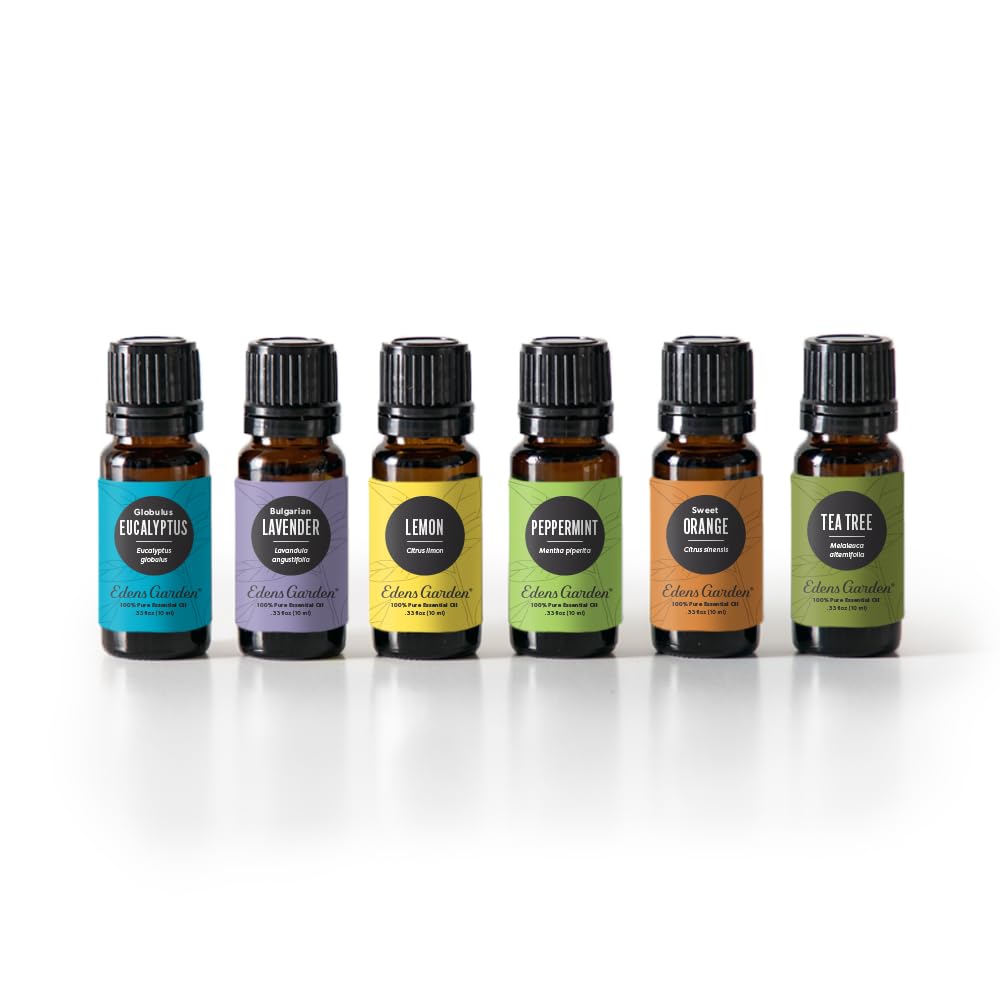 Edens Garden Eucalyptus bottle for refreshing, clarifying diffusions.
