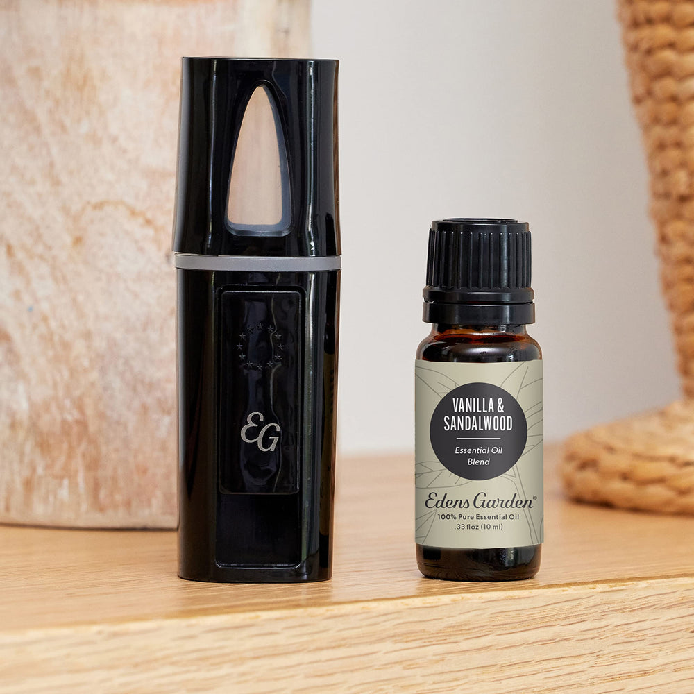 Edens Garden Vanilla Sandalwood diffuser shot: calming scent for cozy rooms